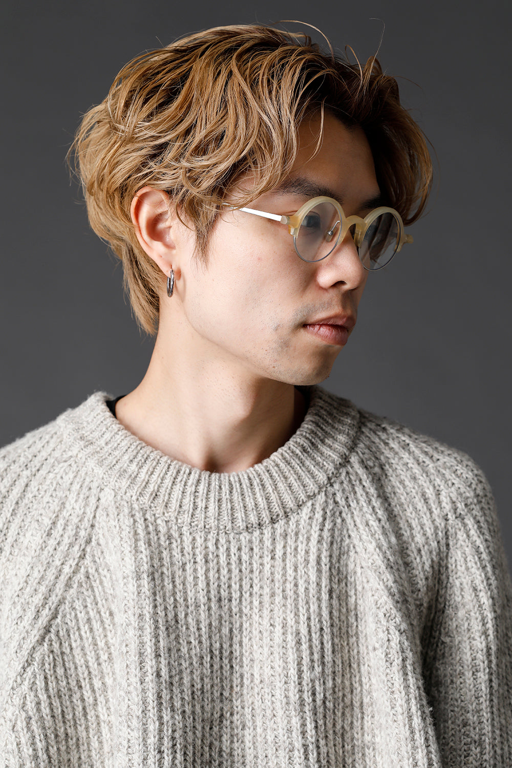 RG0109 Genuine Horn Amber Clear Lens