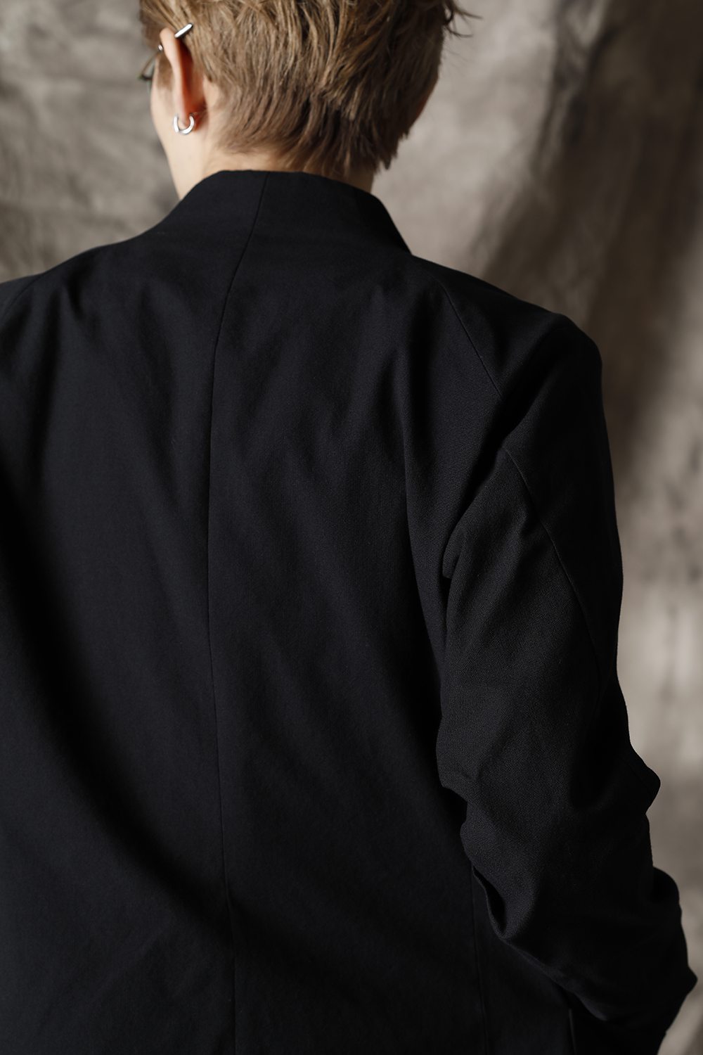 Jacket cotton / nylon Black