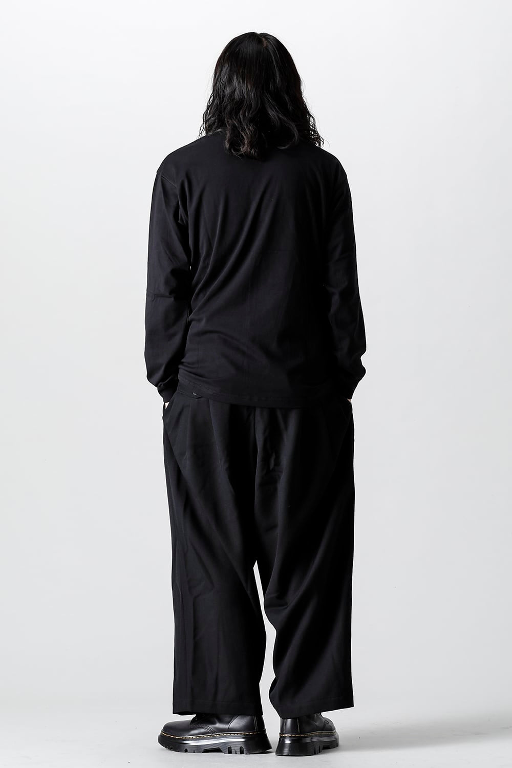 New Era × Yohji Yamamoto Front Logo print Long sleeve T-shirt