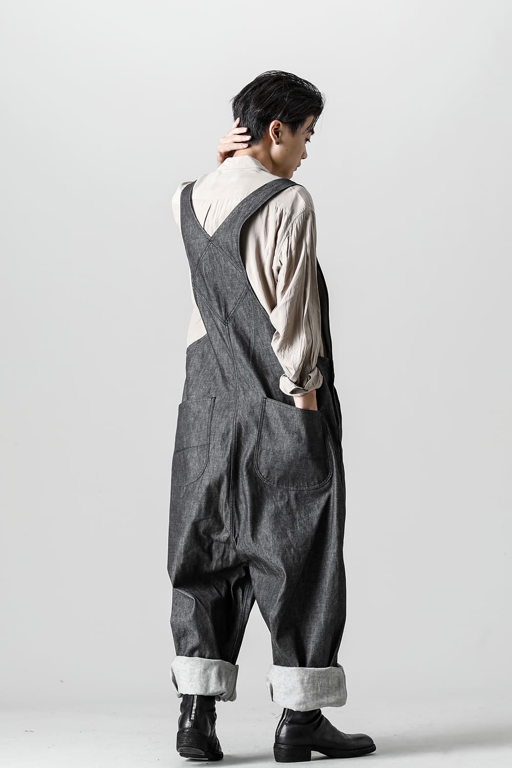 Crotch Over-All - 10oz Black Denim