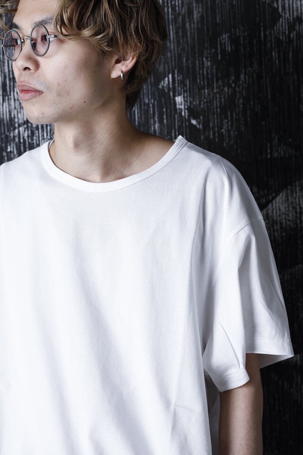 Round neck Half sleeve T-Shirt Off white