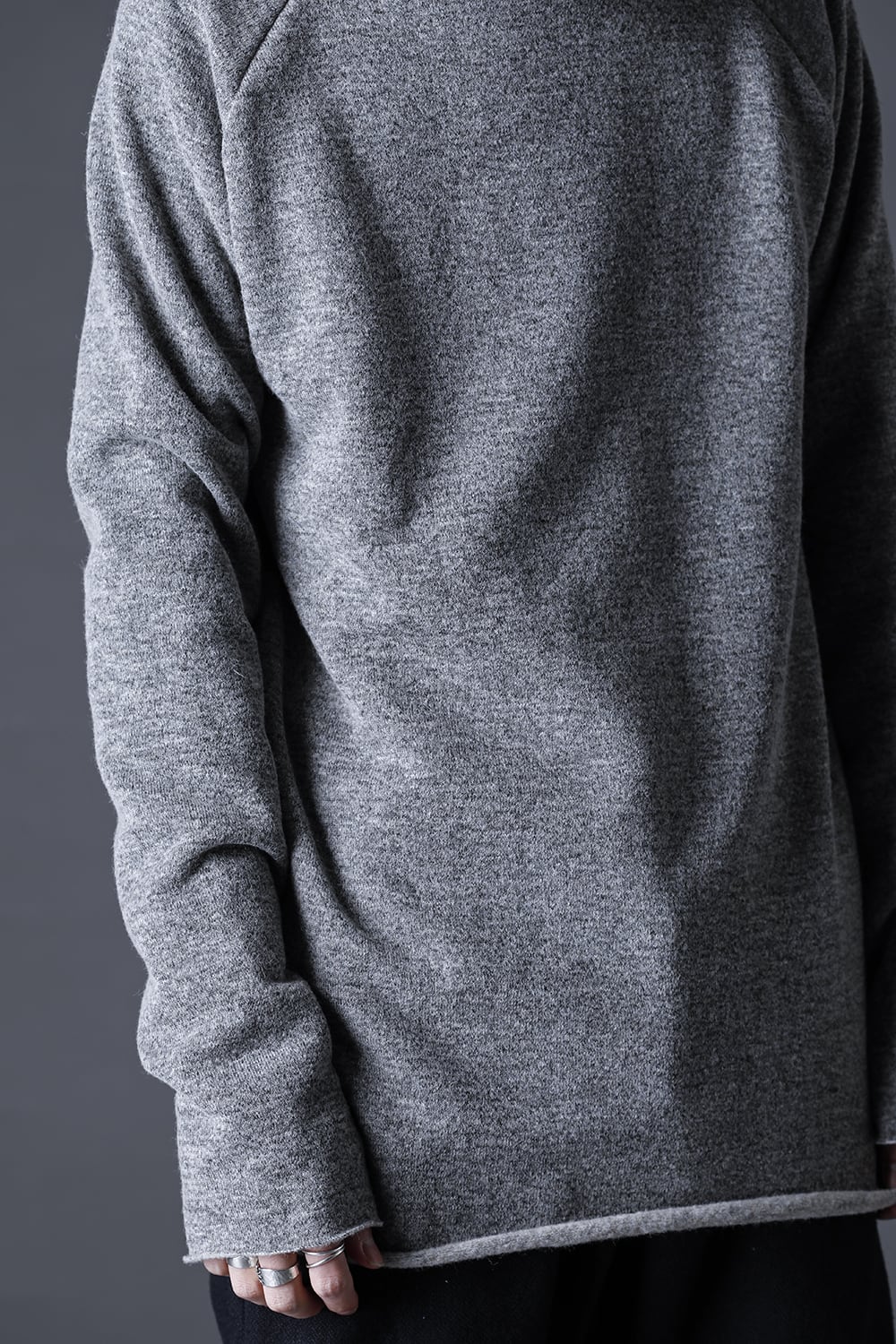 Italy MAPEL Wool Knit Bottle Neck Grey - Beige