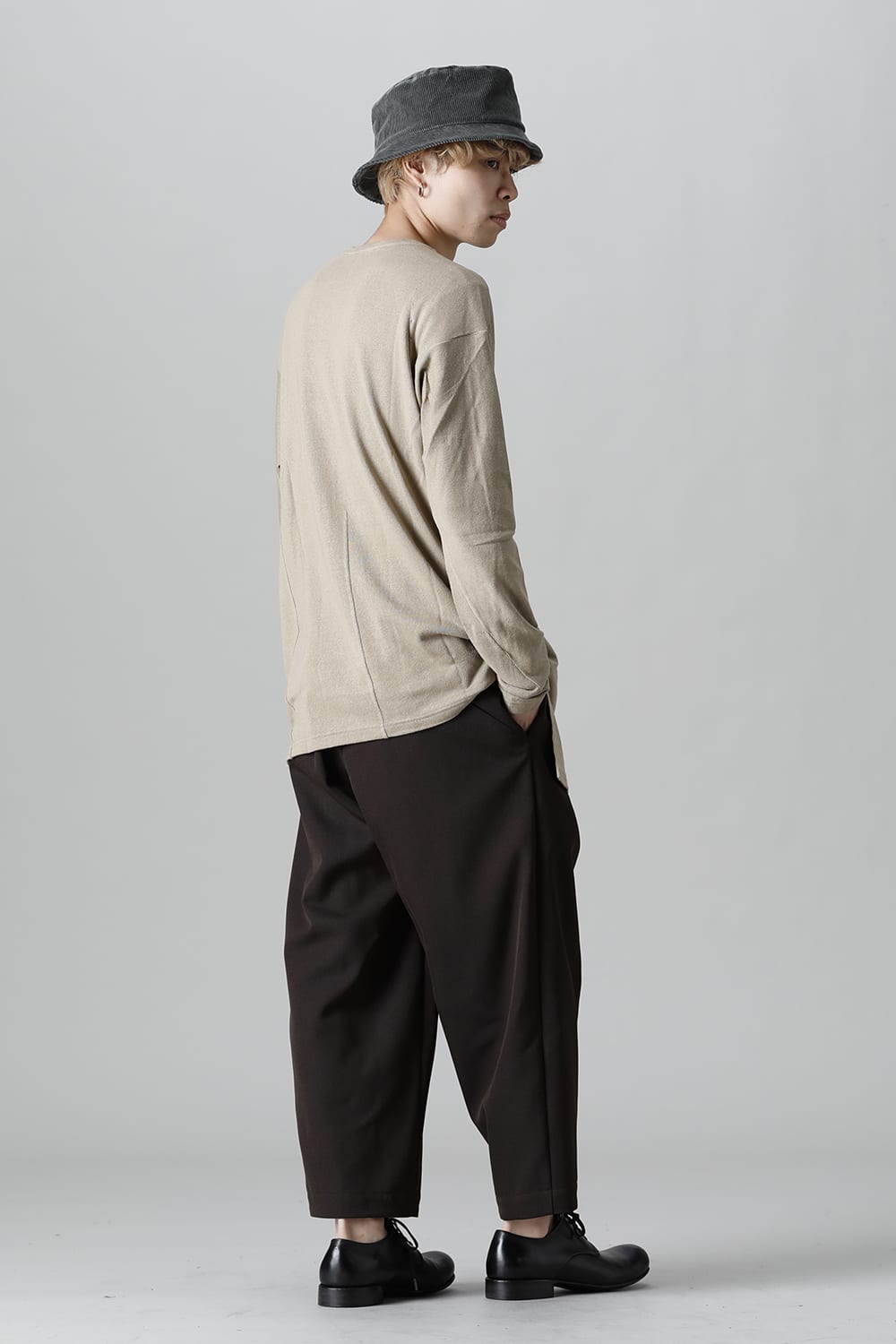 Long sleeve Silk jersey Sand Gray