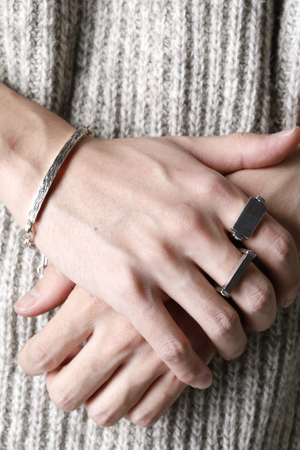 KISAGE texture chain Bracelet io-02-120