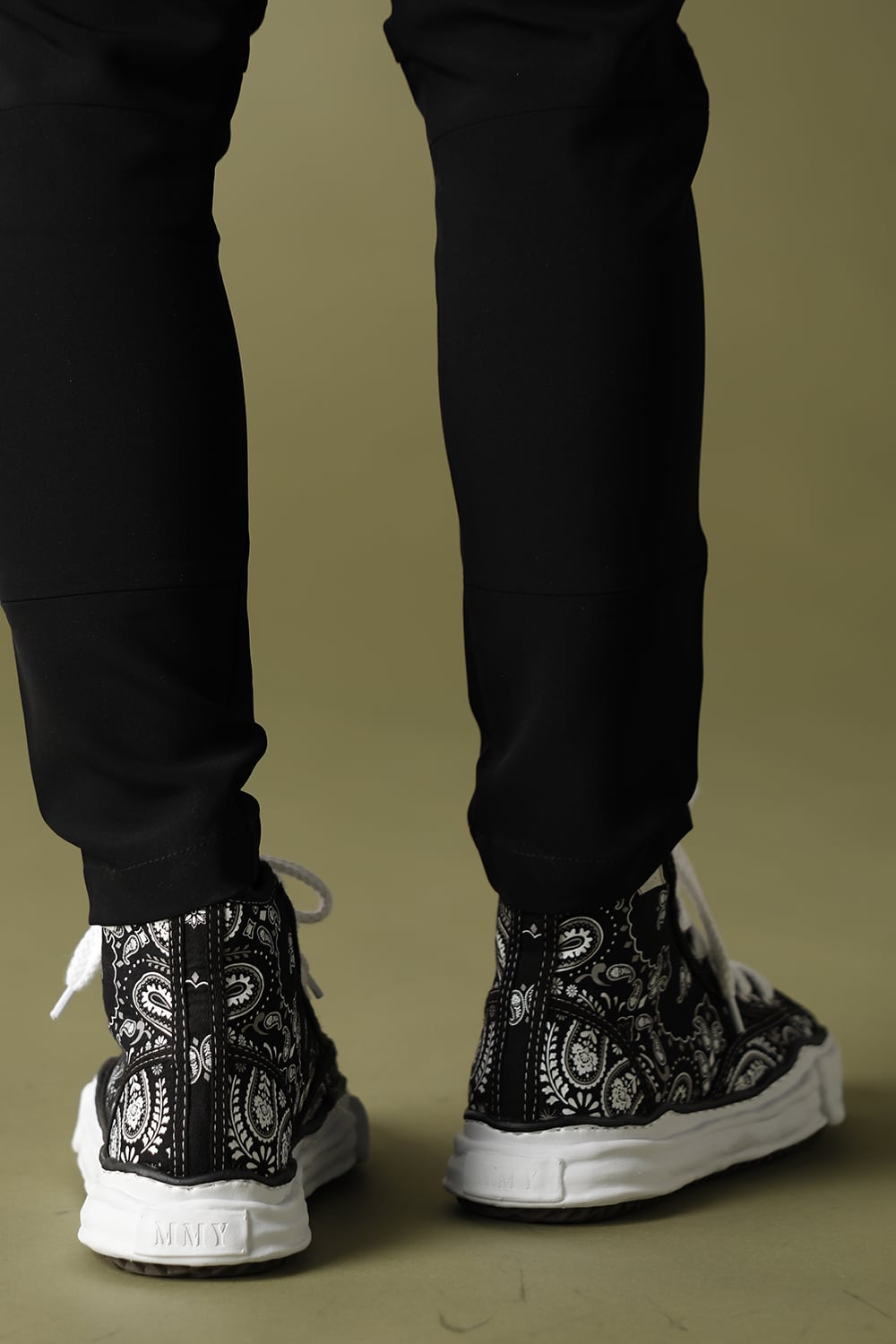 -ピーターソン ハイ- オリジナルソール キャンバス バンダナ ハイトップ スニーカー Black