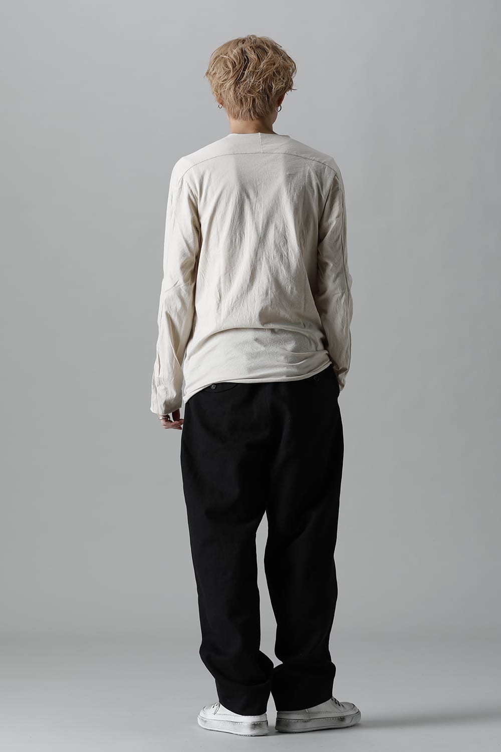 ライト ウェイト コットン ジャージー ロングスリーブ カットソー ベージュ