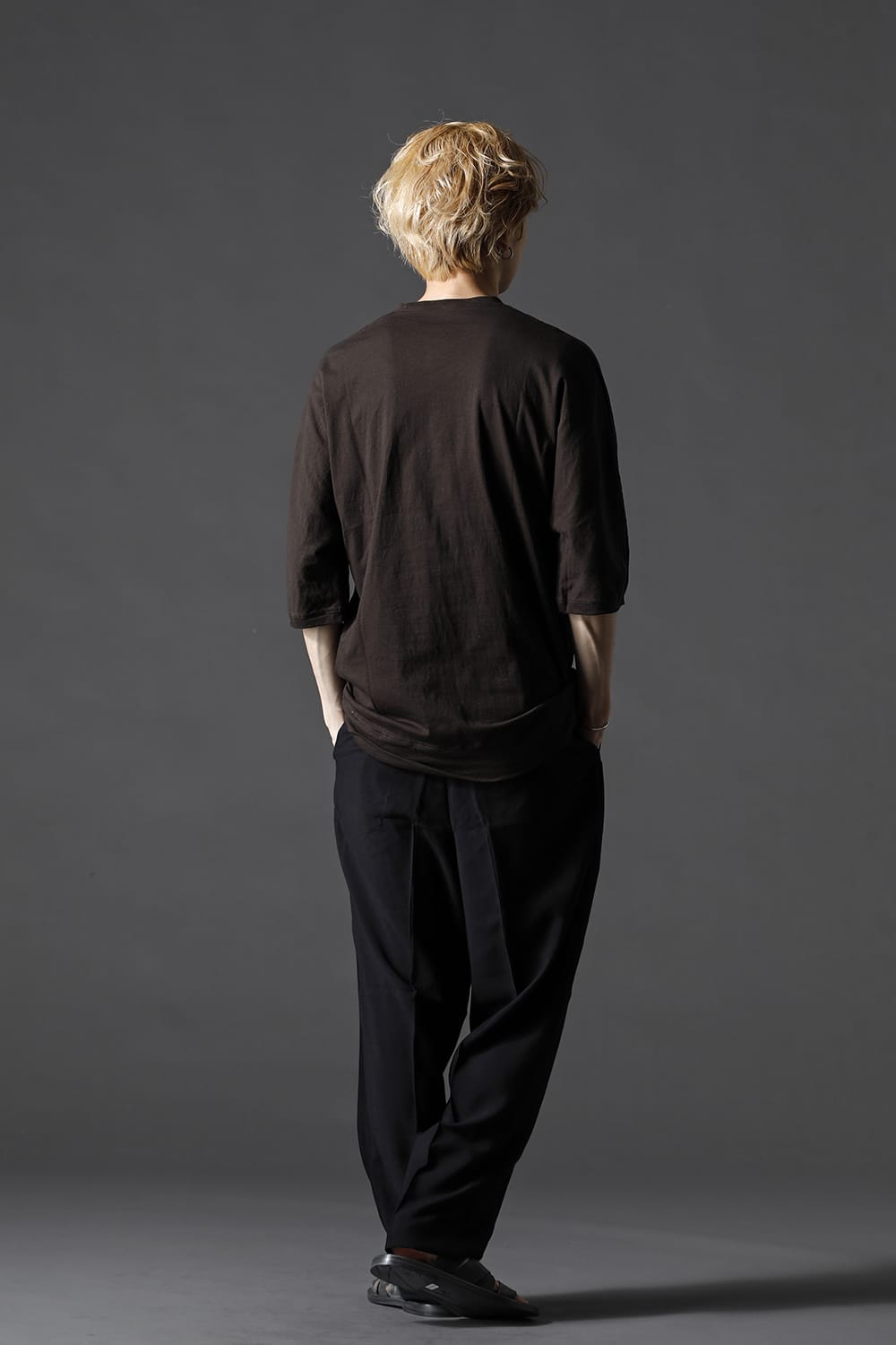 シー アイランド コットン ジャージー ハーフスリーブ ドルマン Tシャツ ダーク カーボン