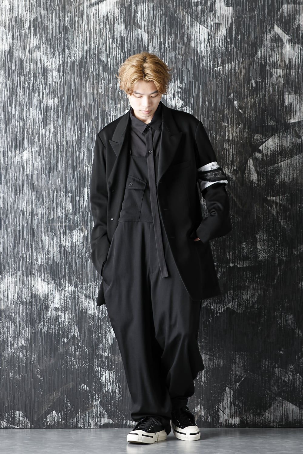 シワギャバジン オーバーオール