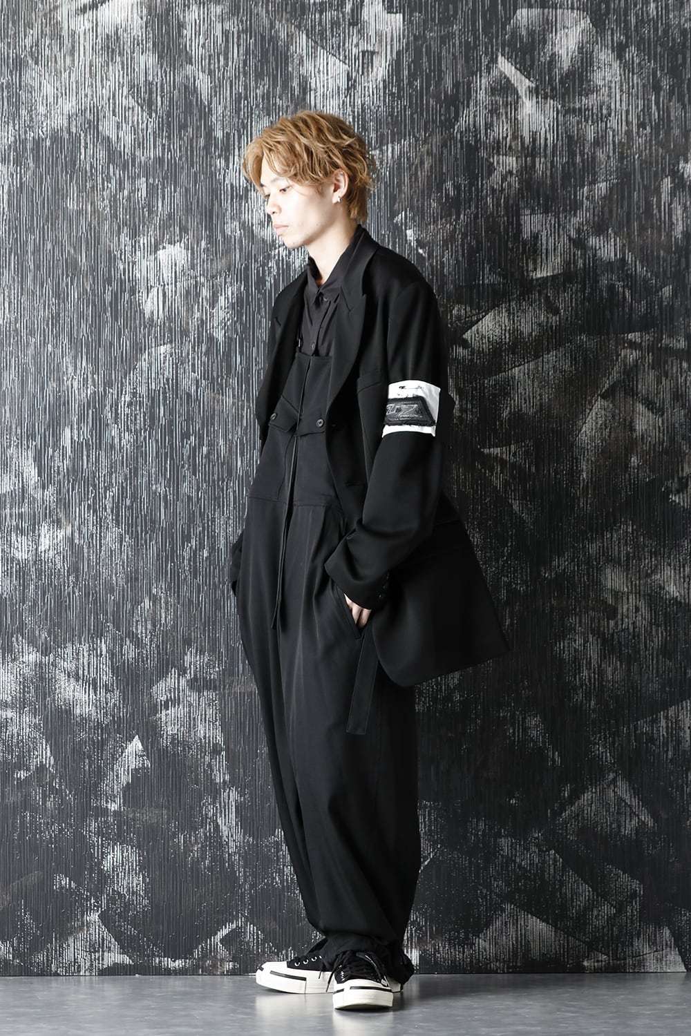 シワギャバジン オーバーオール