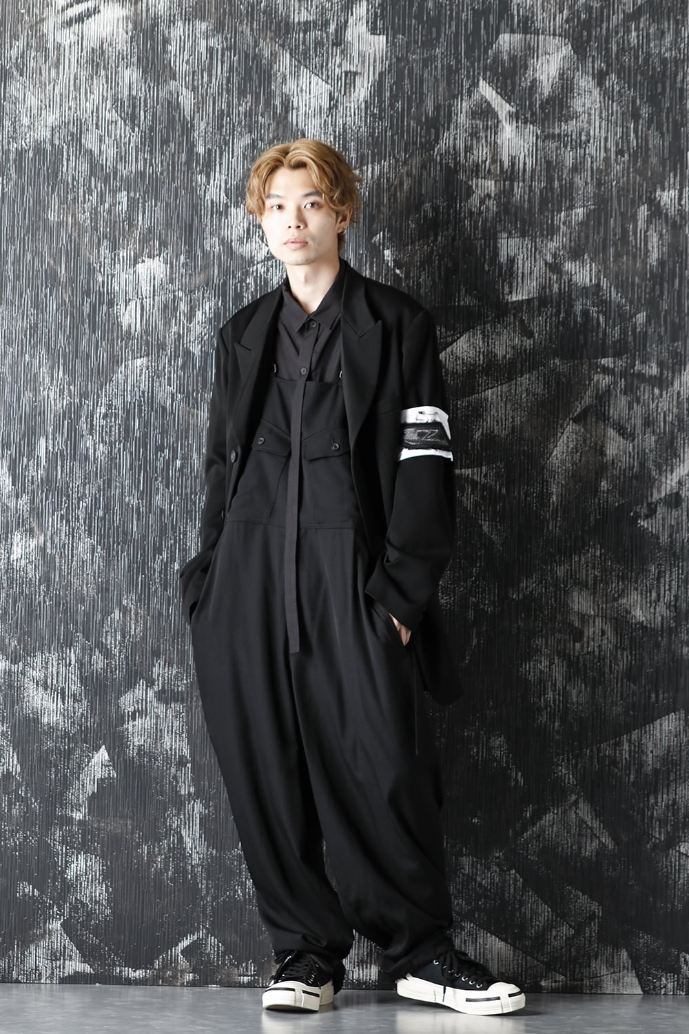 シワギャバジン オーバーオール