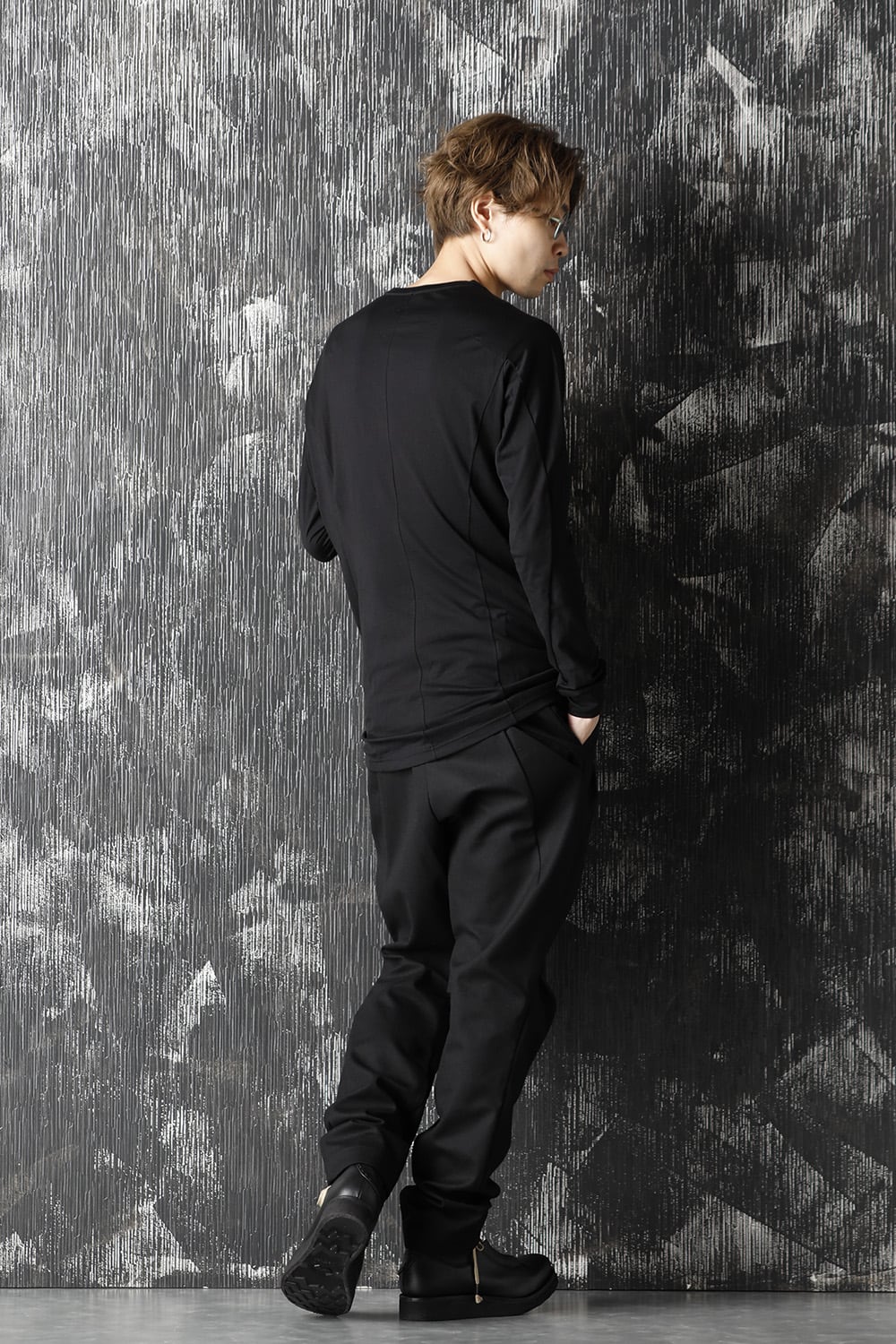 Long sleave indian cotton jersey ( SUVIN ) Black