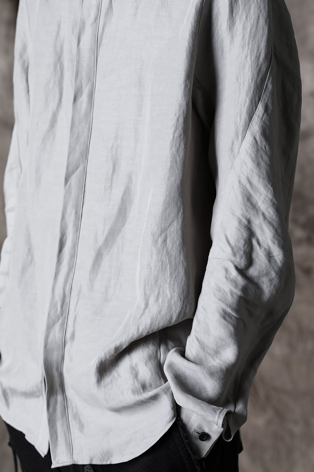 Linen & Rayon Shirt Dusty White