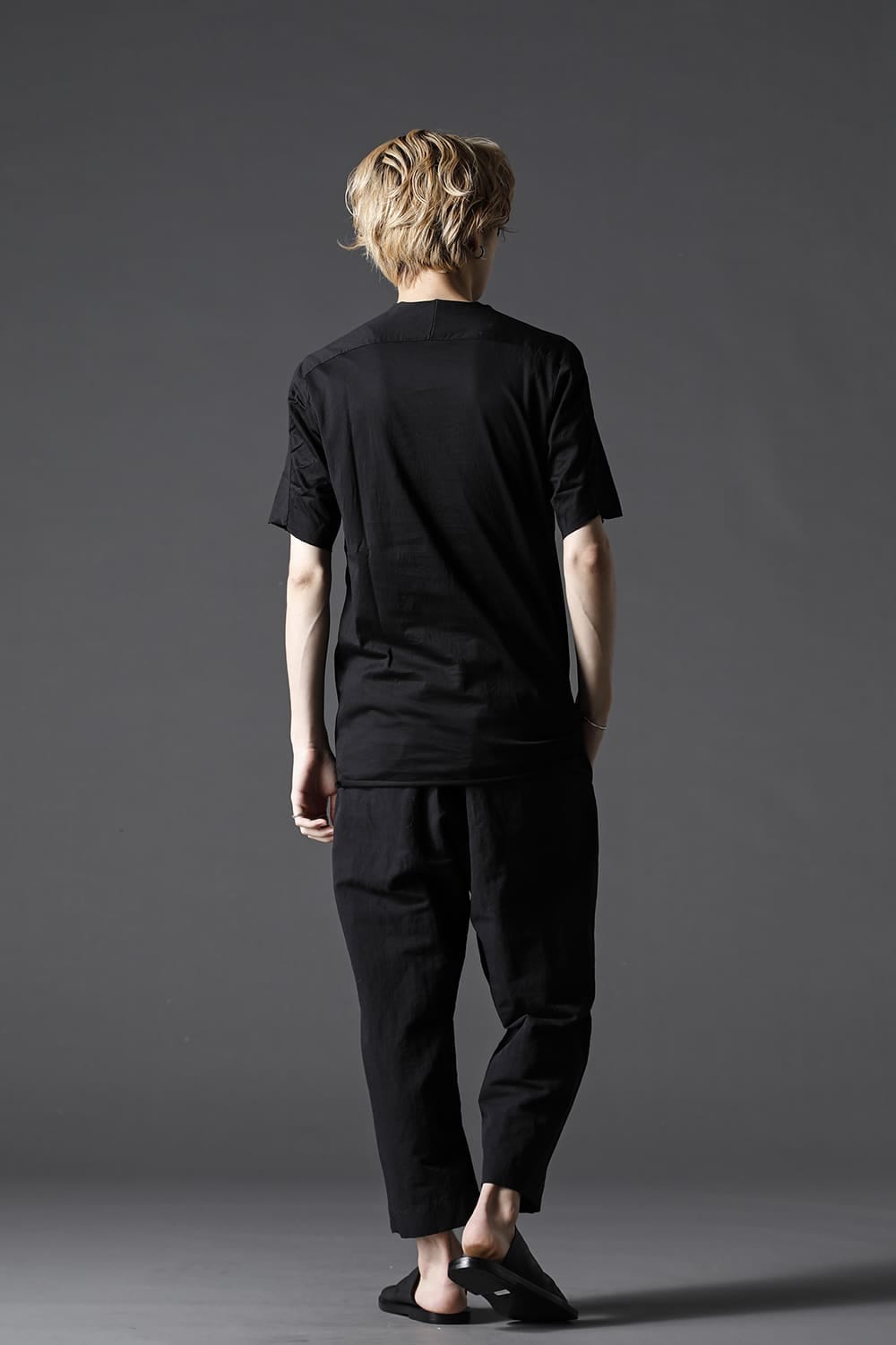 Mercerization Cotton Short Sleeve T-Shirts Black