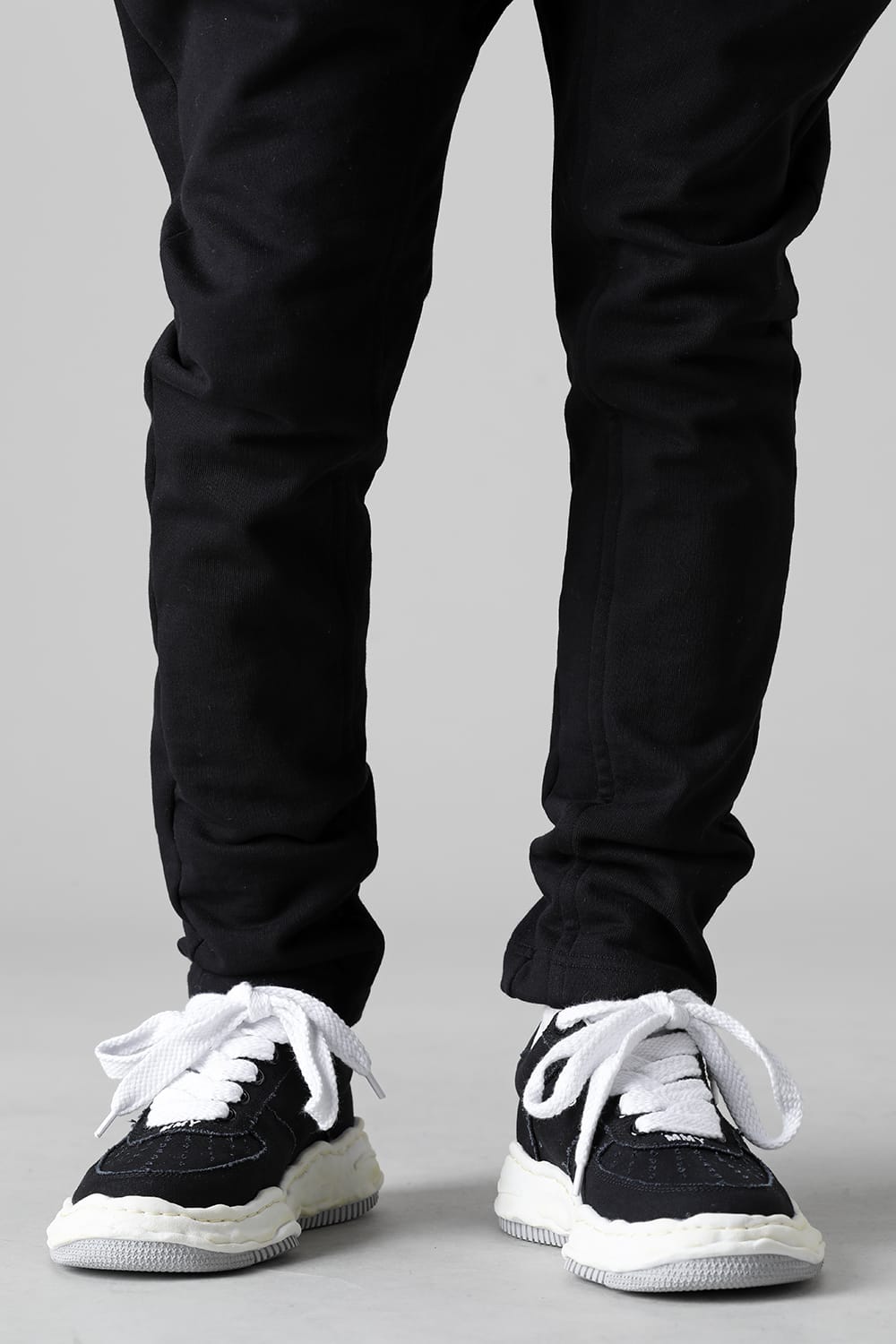 -ウェイン ロー- オリジナルソール ウォッシュド キャンバス ロートップ スニーカー Black