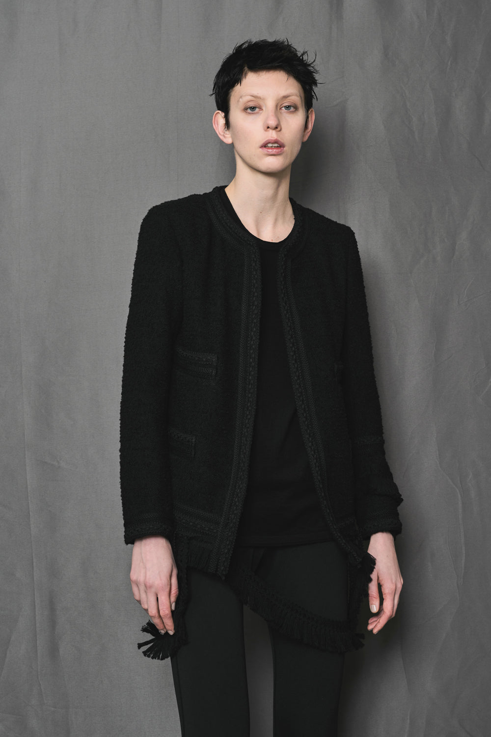 ウールブレイド / フリンジ ショートジャケット