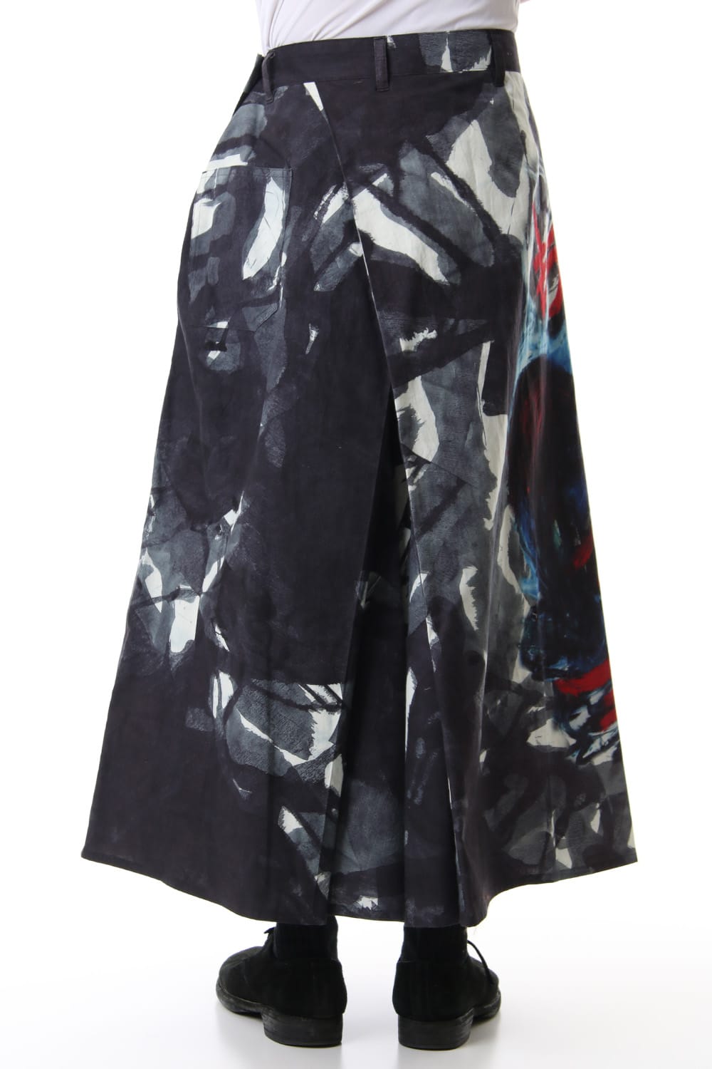 もう何も Right art Hakama Pants