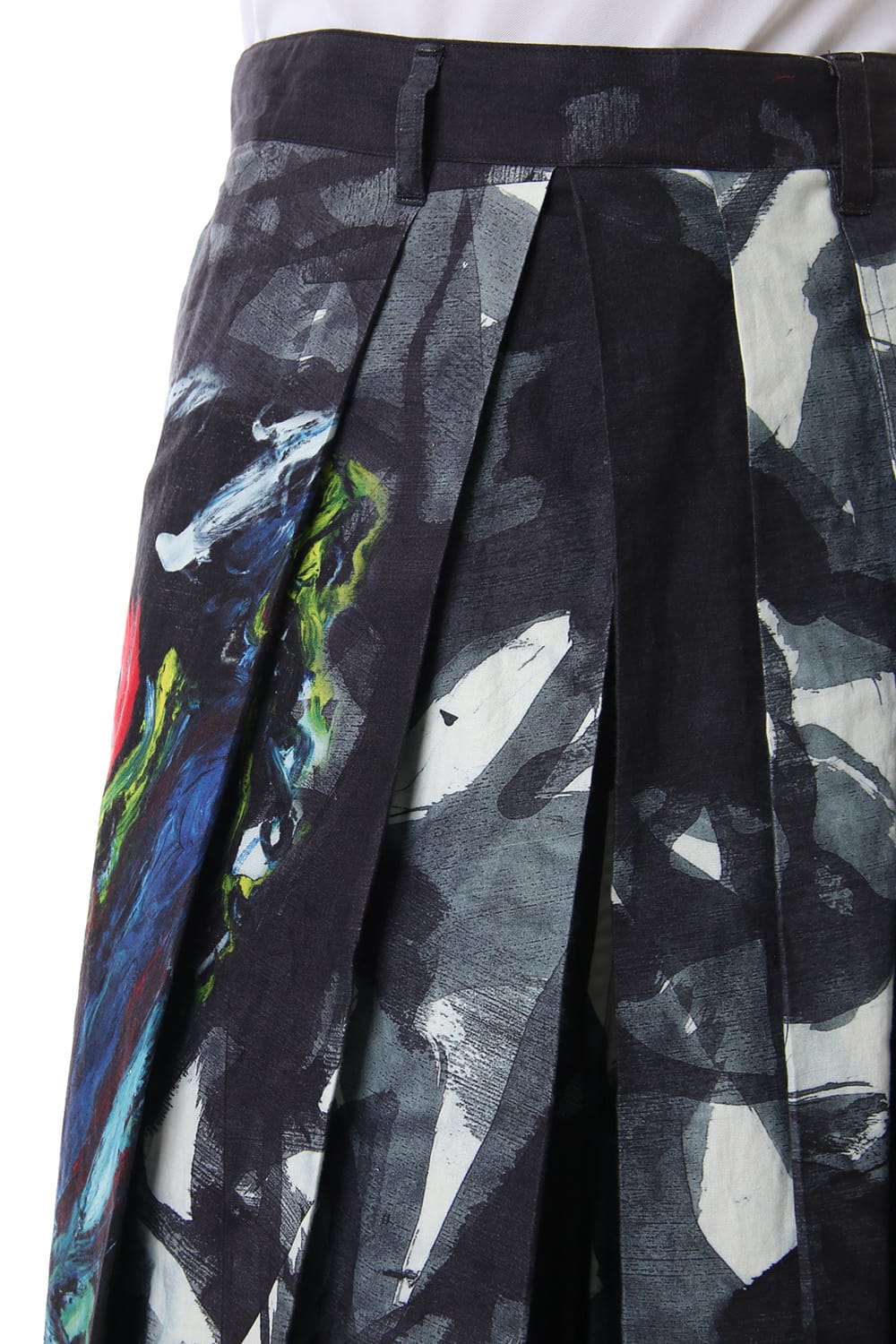 もう何も Right art Hakama Pants