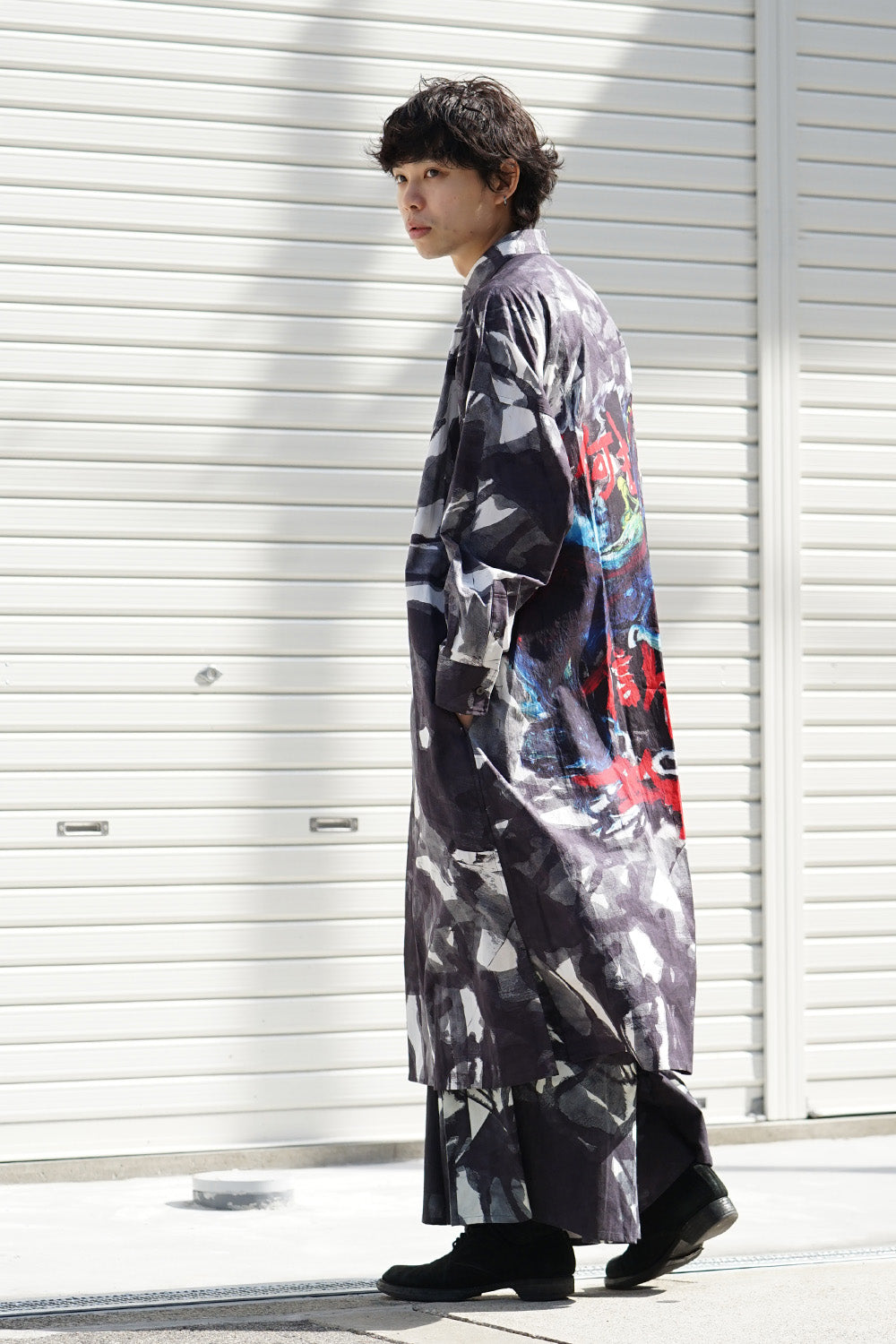もう何も Right art Hakama Pants