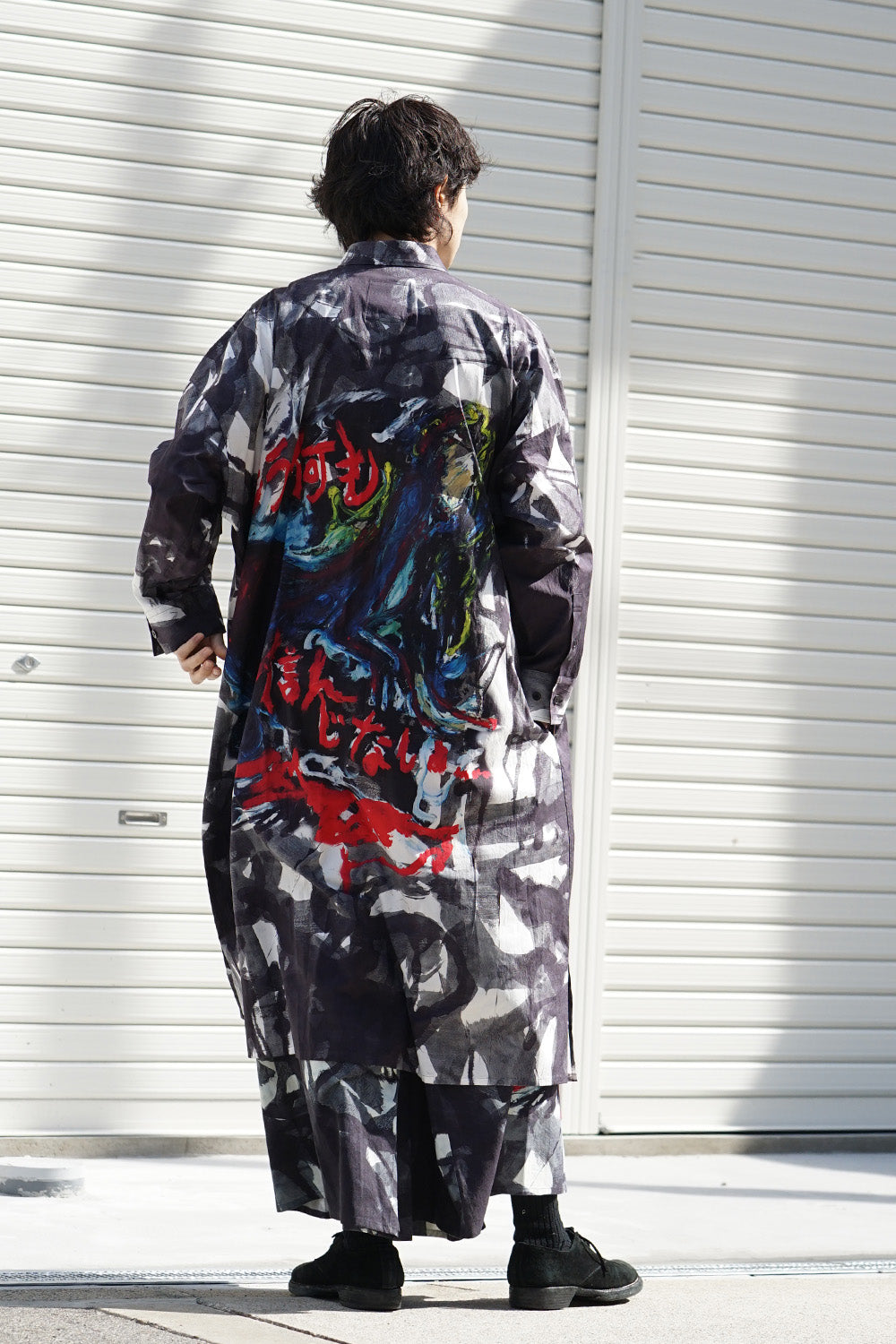 もう何も Right art Hakama Pants