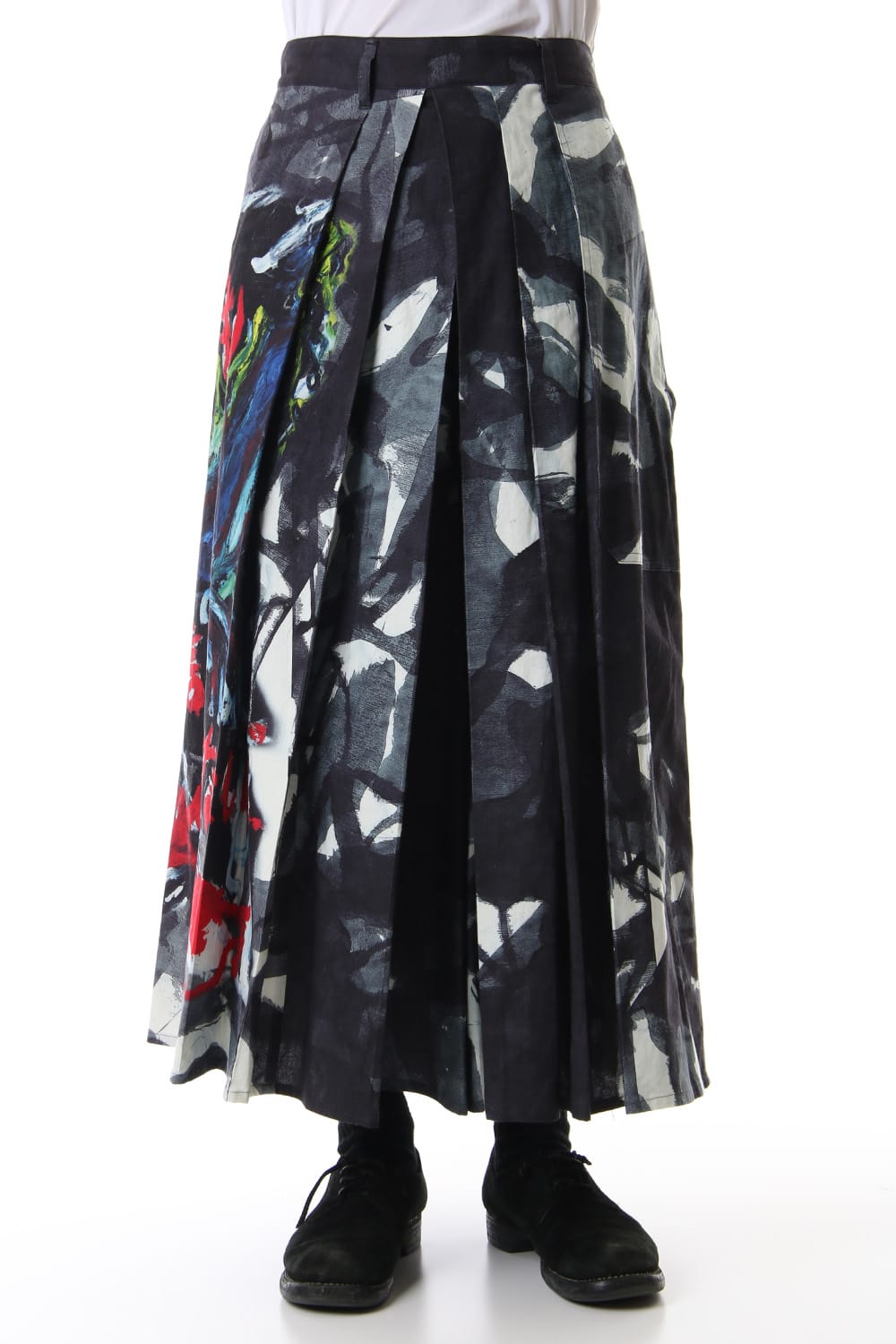 もう何も Right art Hakama Pants