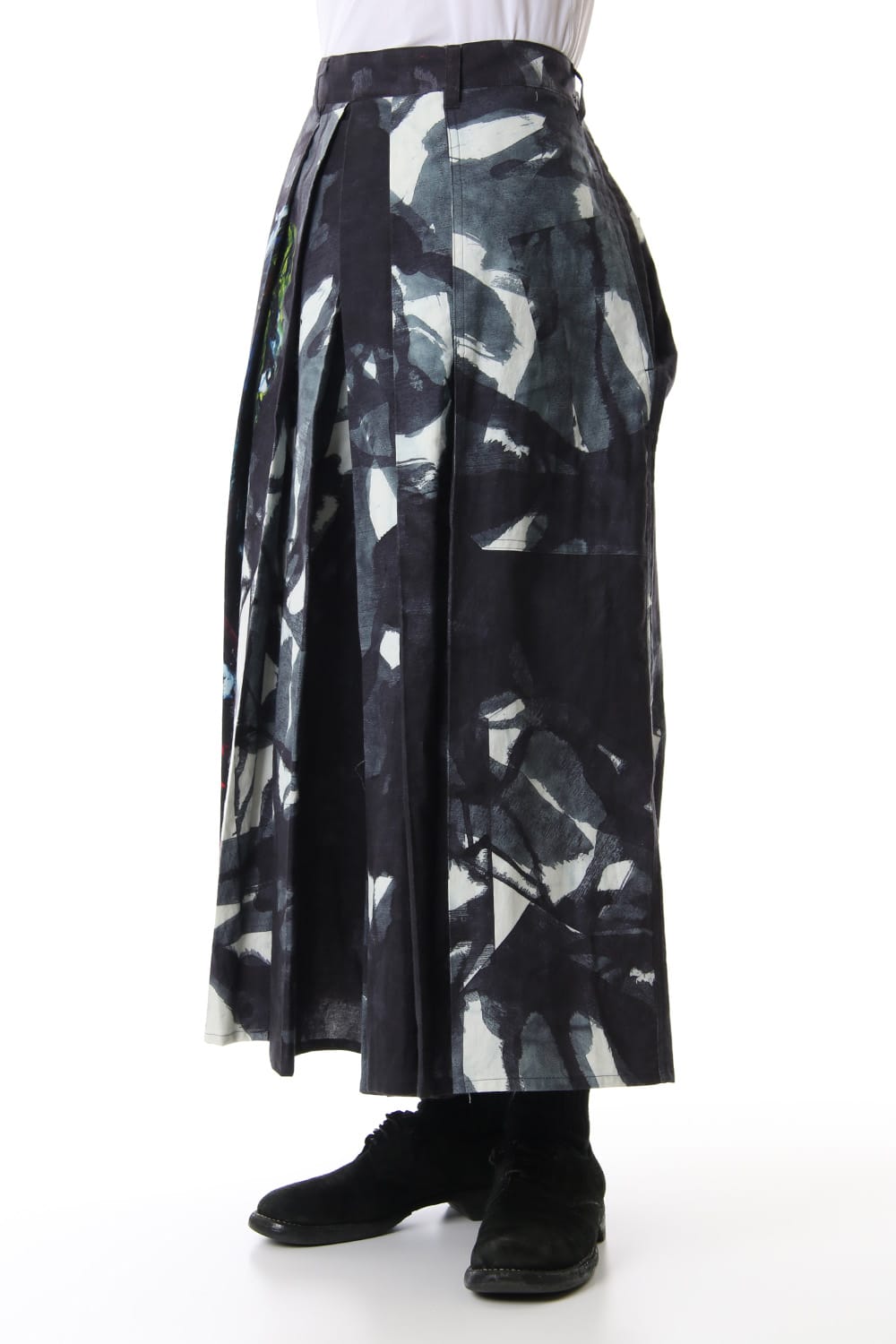 もう何も Right art Hakama Pants