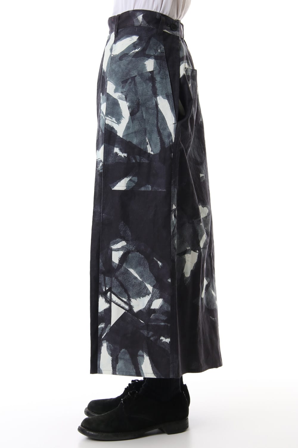 もう何も Right art Hakama Pants