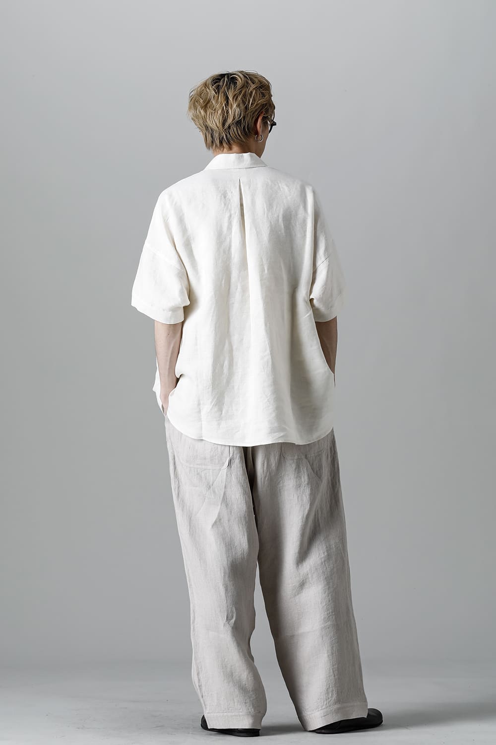 JOGGING TROUSERS Flax Herringbone BEIGE