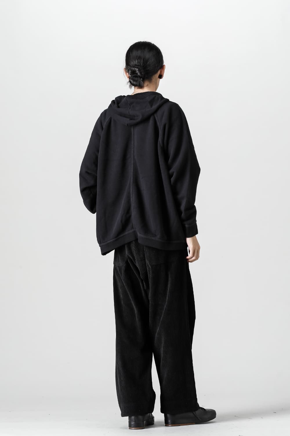 HOODED SWEAT Loopwheel Sweat Black