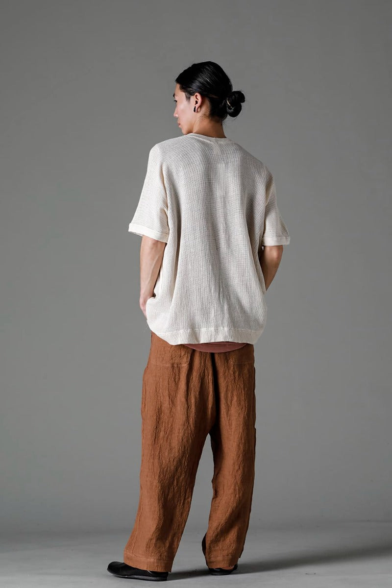JOGGING TROUSERS KAKISHIBU DYED Flax Lawn