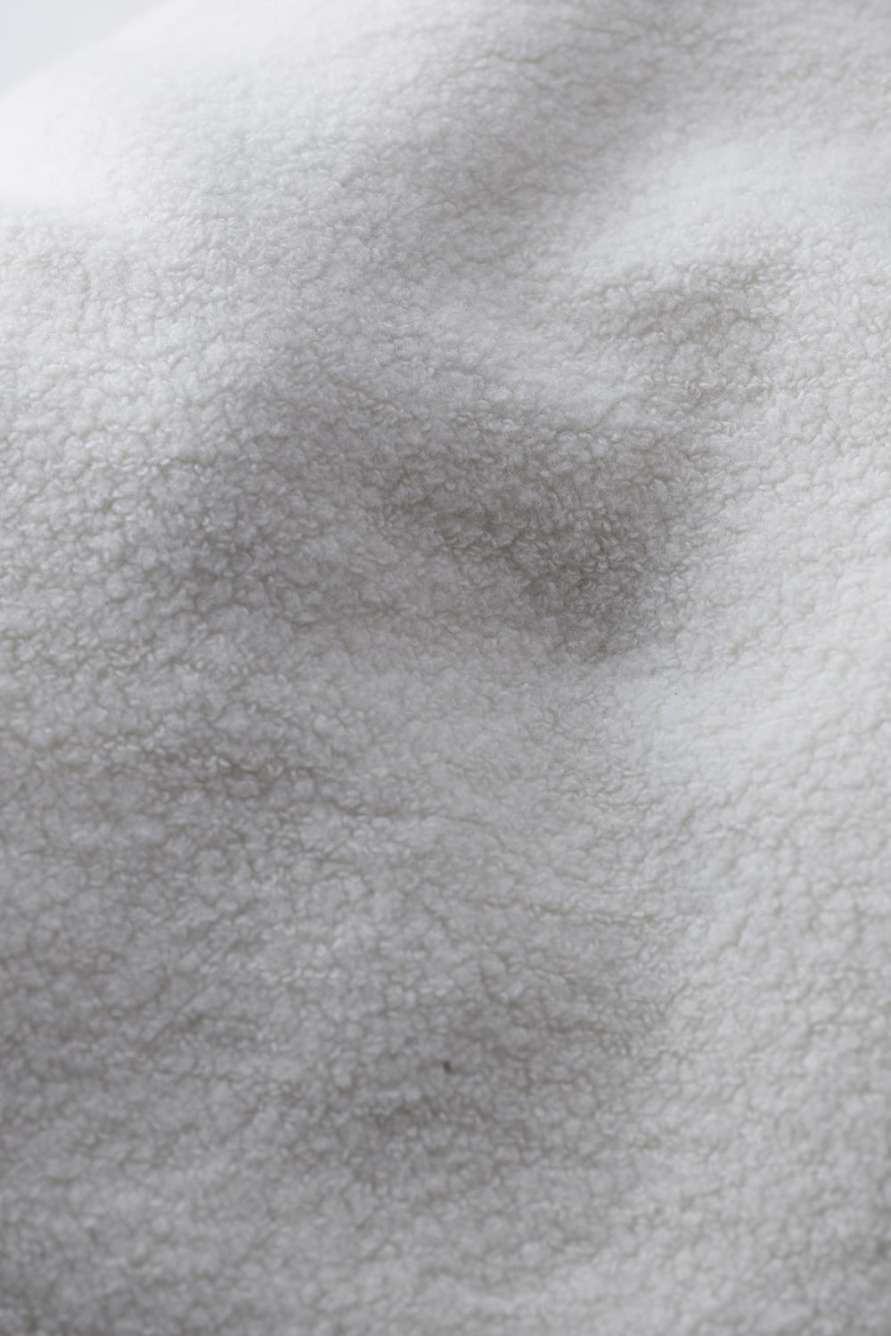 Recycled Pile Loose Hoodie White