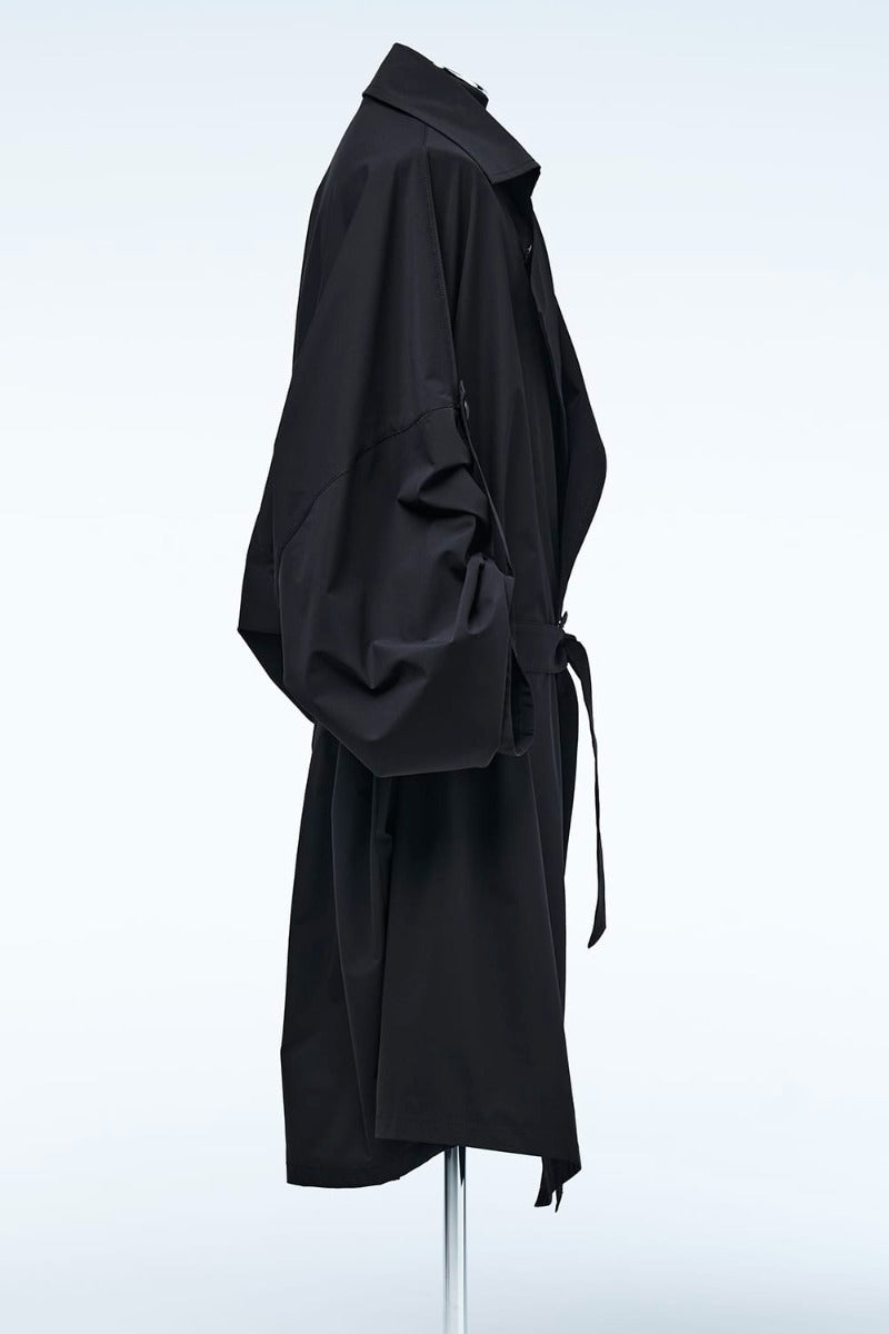 HAORI-TrenchCollar Black