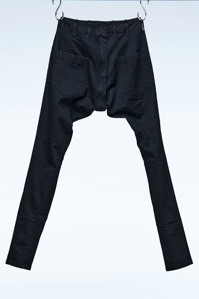 Organic Denim Darts SaruelPants Black