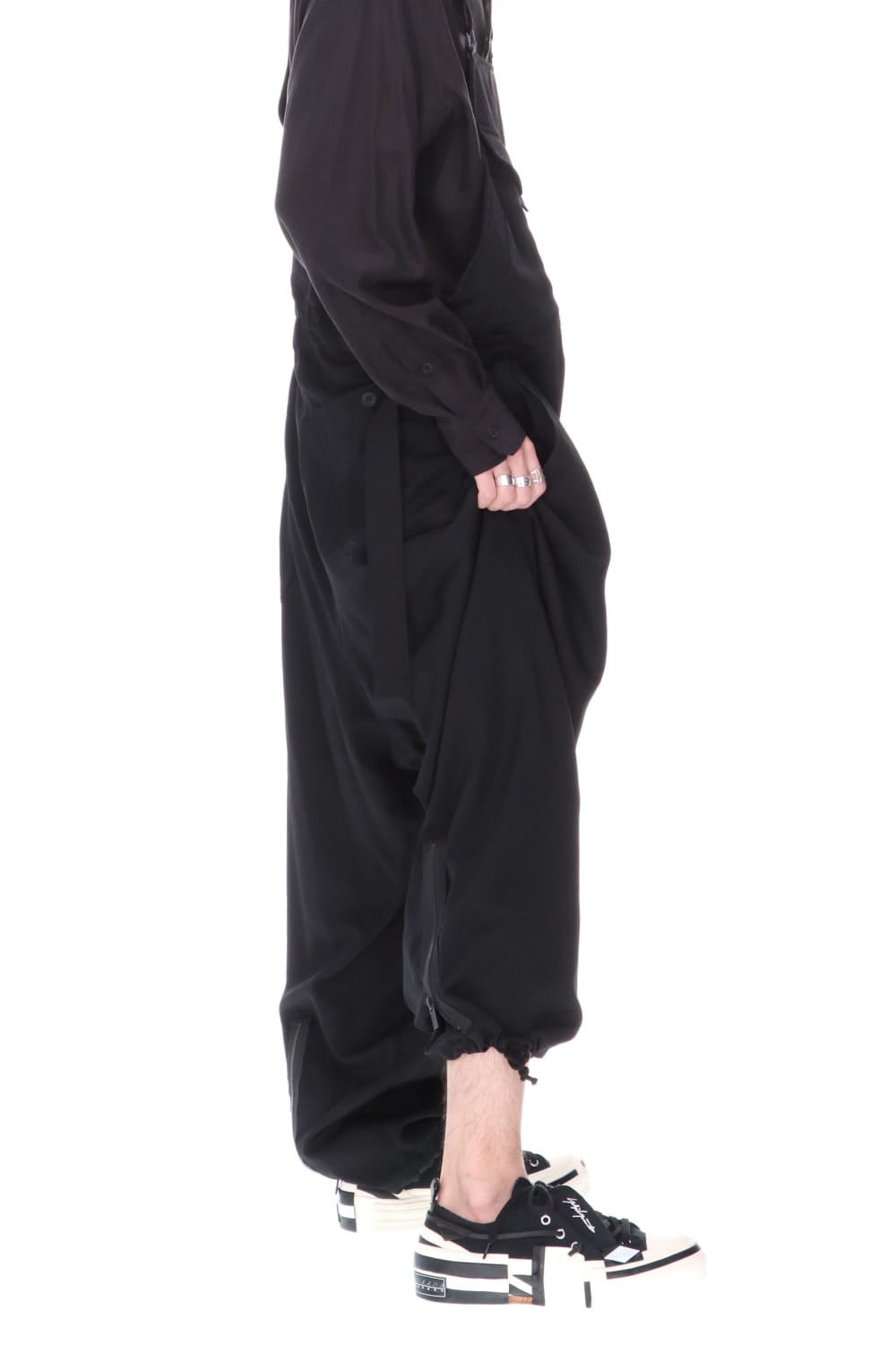 シワギャバジン オーバーオール