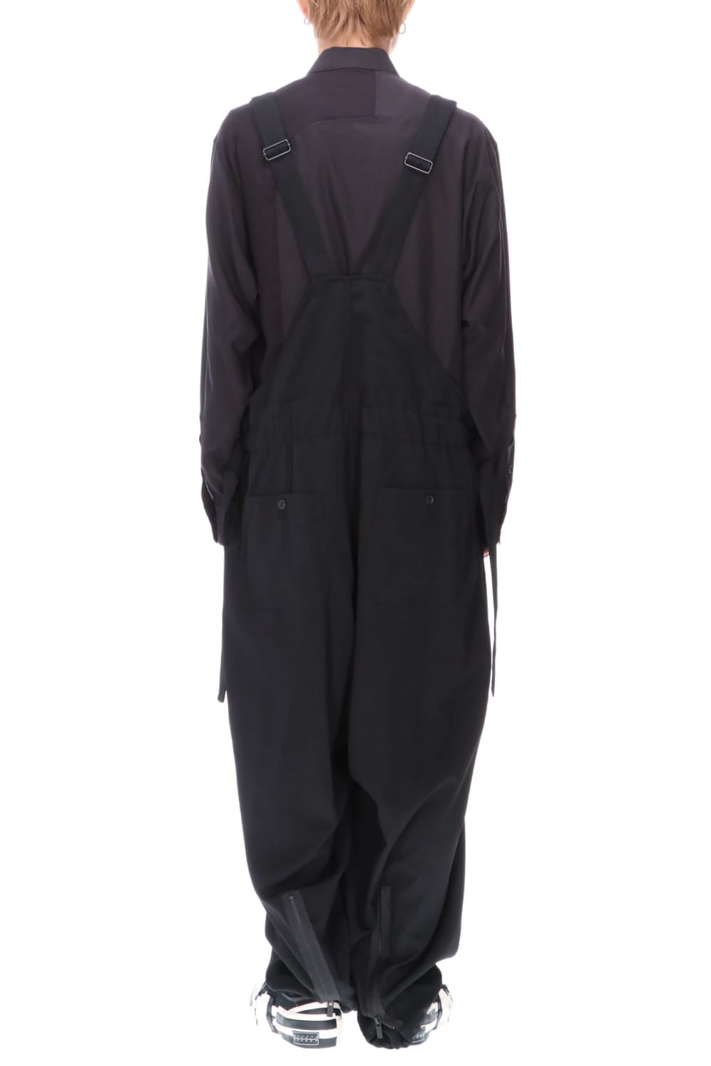 シワギャバジン オーバーオール