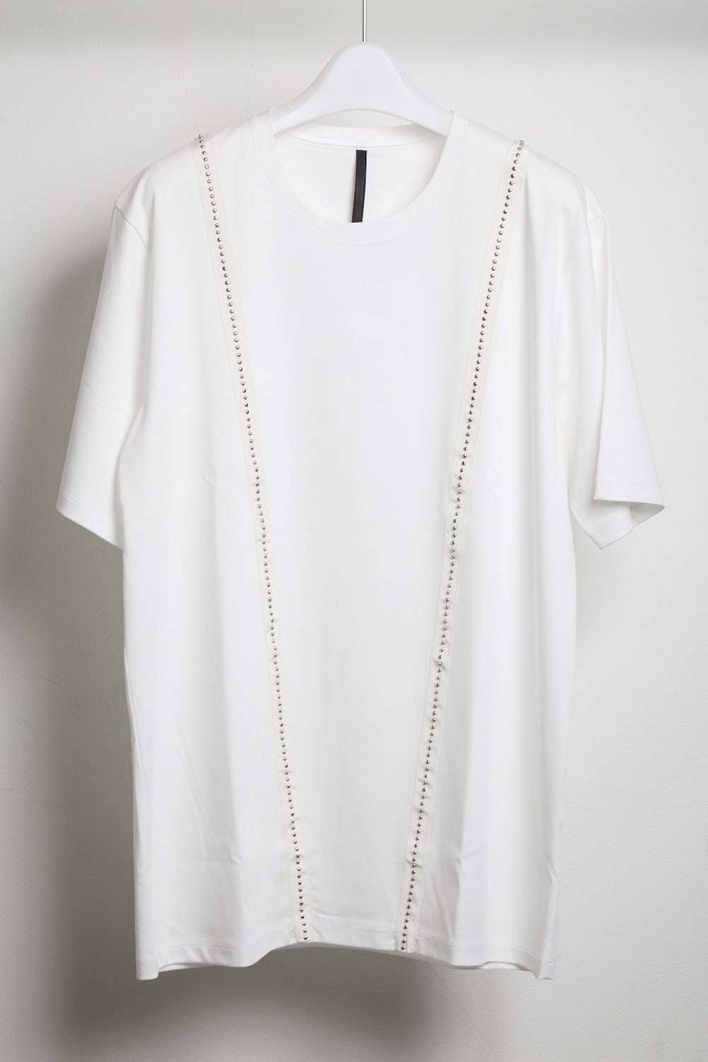Fine twist high gauge smooth metal studs T-shirt Off White