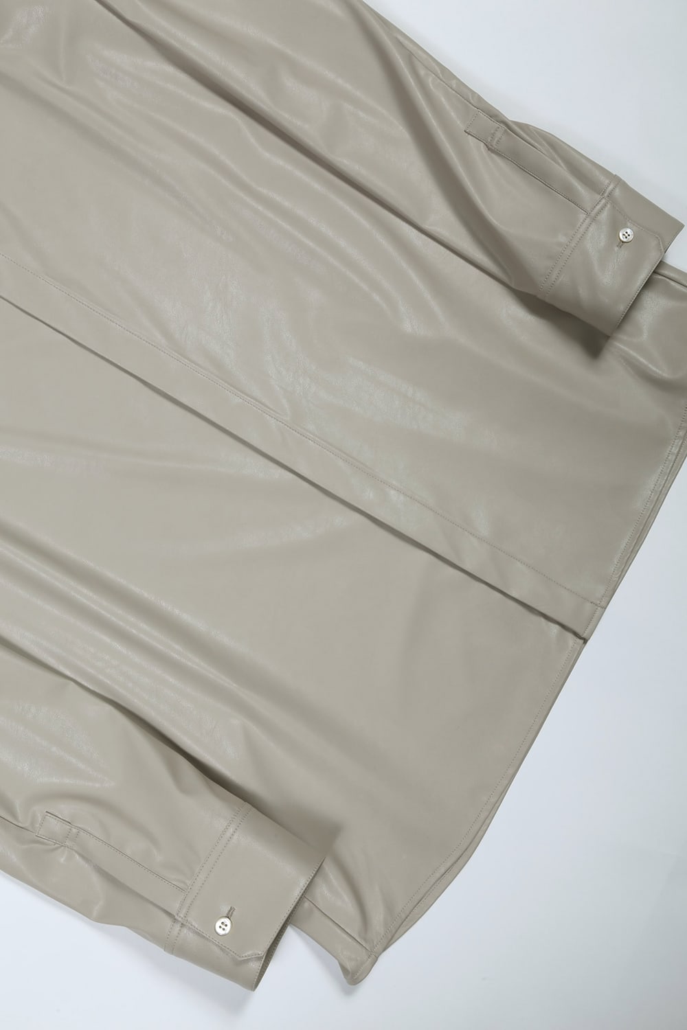 Fake Leather Shirt Bisque