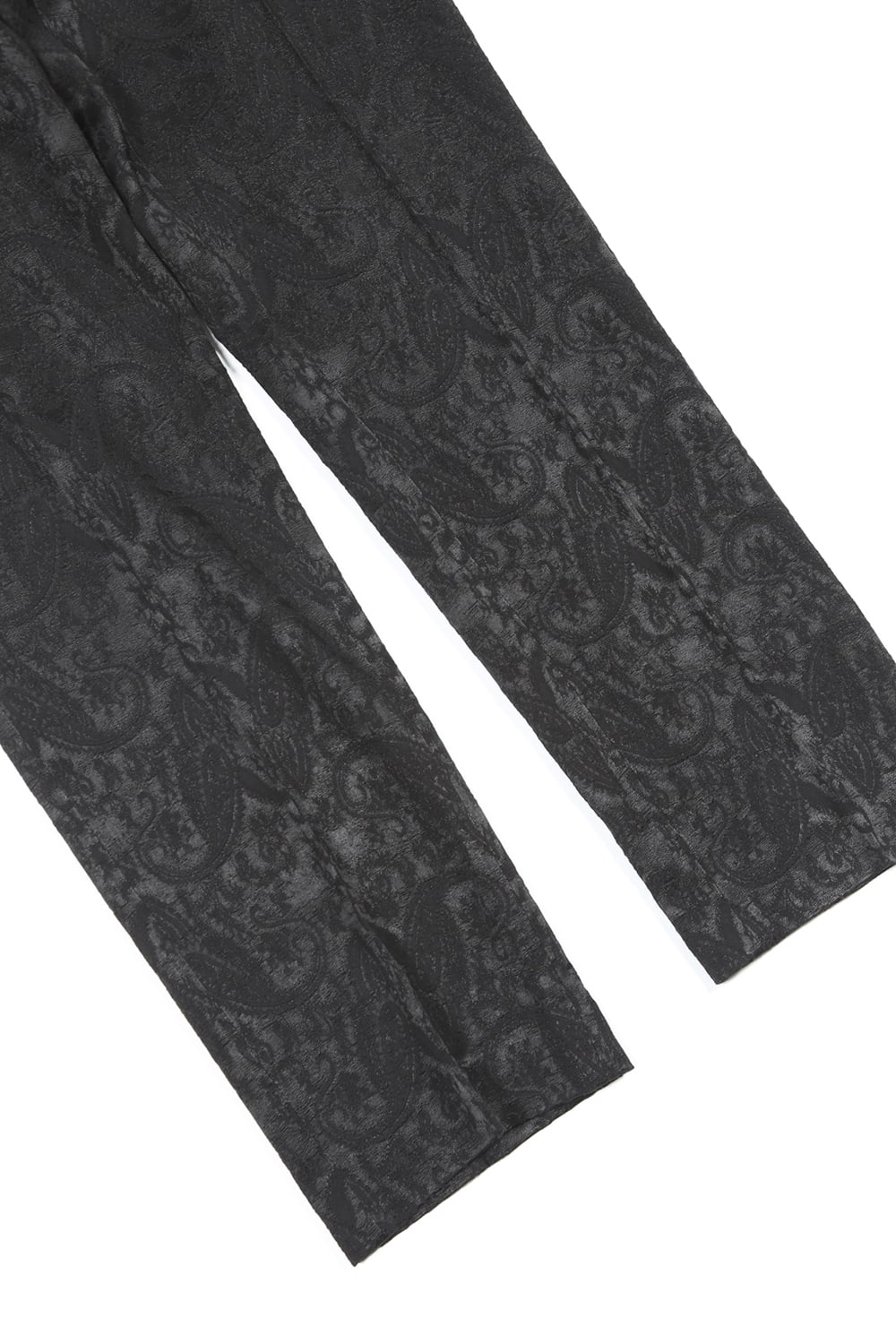 ペイズリー ジャガード パンツ ブラック