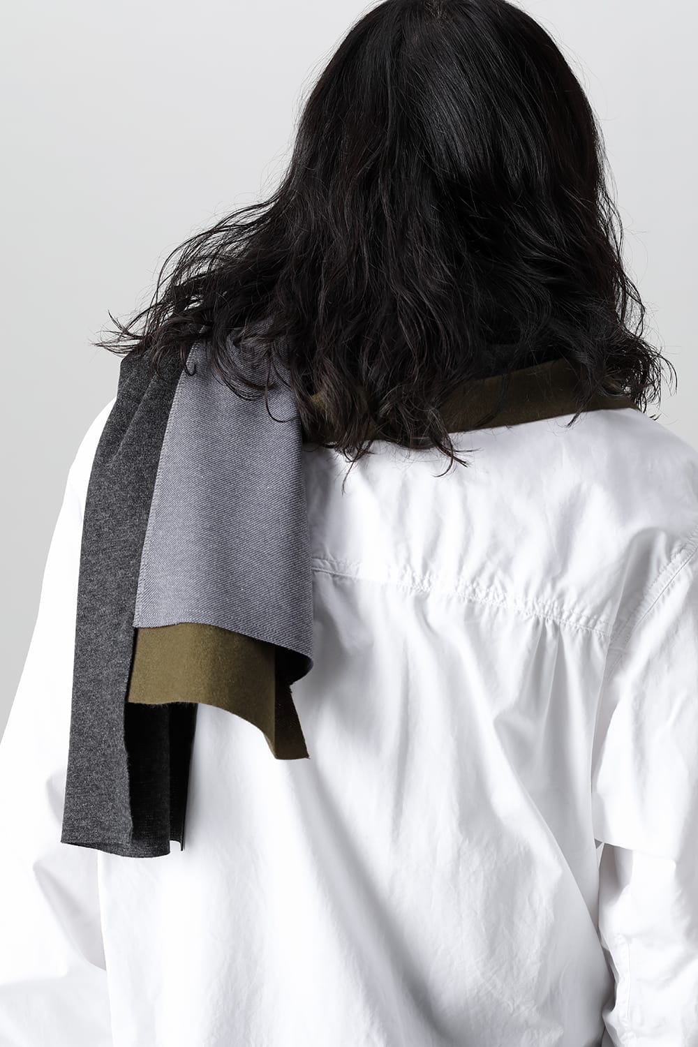 Jersey scarf ' wrap' Khaki Mix