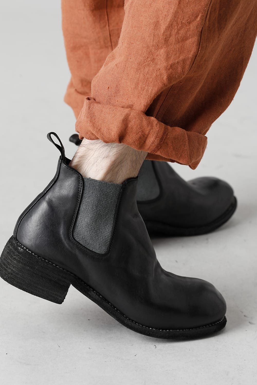 サイドゴアアンクルブーツ - ベイビーバッファロー