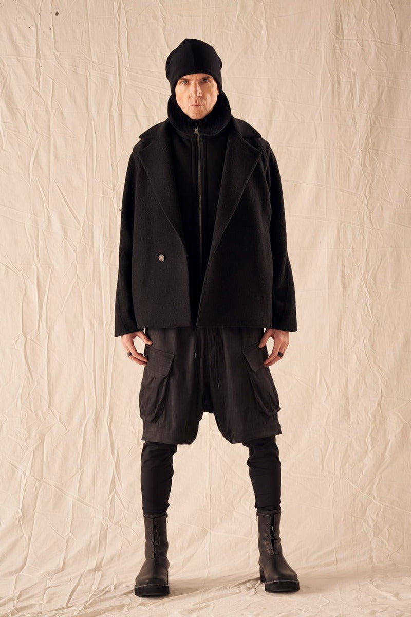 レイヤード パンツ ポリエステル スエード