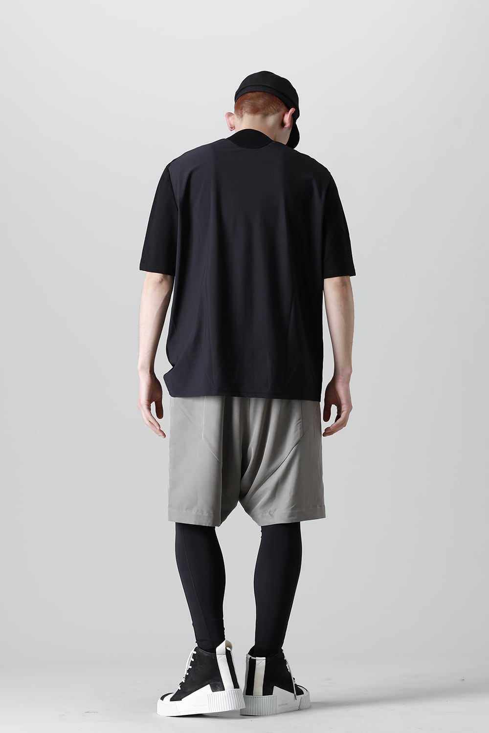 ショートパンツ レーヨン/ポリエステル ポプリン オリーブ