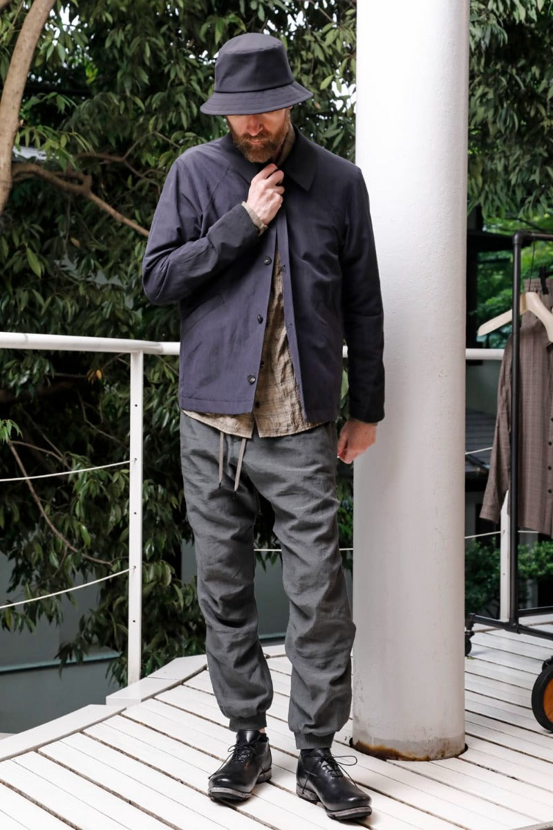 Jogger pants Linen Blue Gray