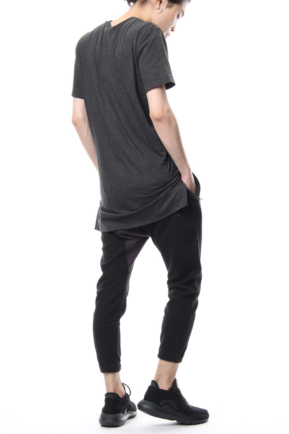 Seed Stitch Fleece Cold Dye Sarrouel Jersey Pants R+028