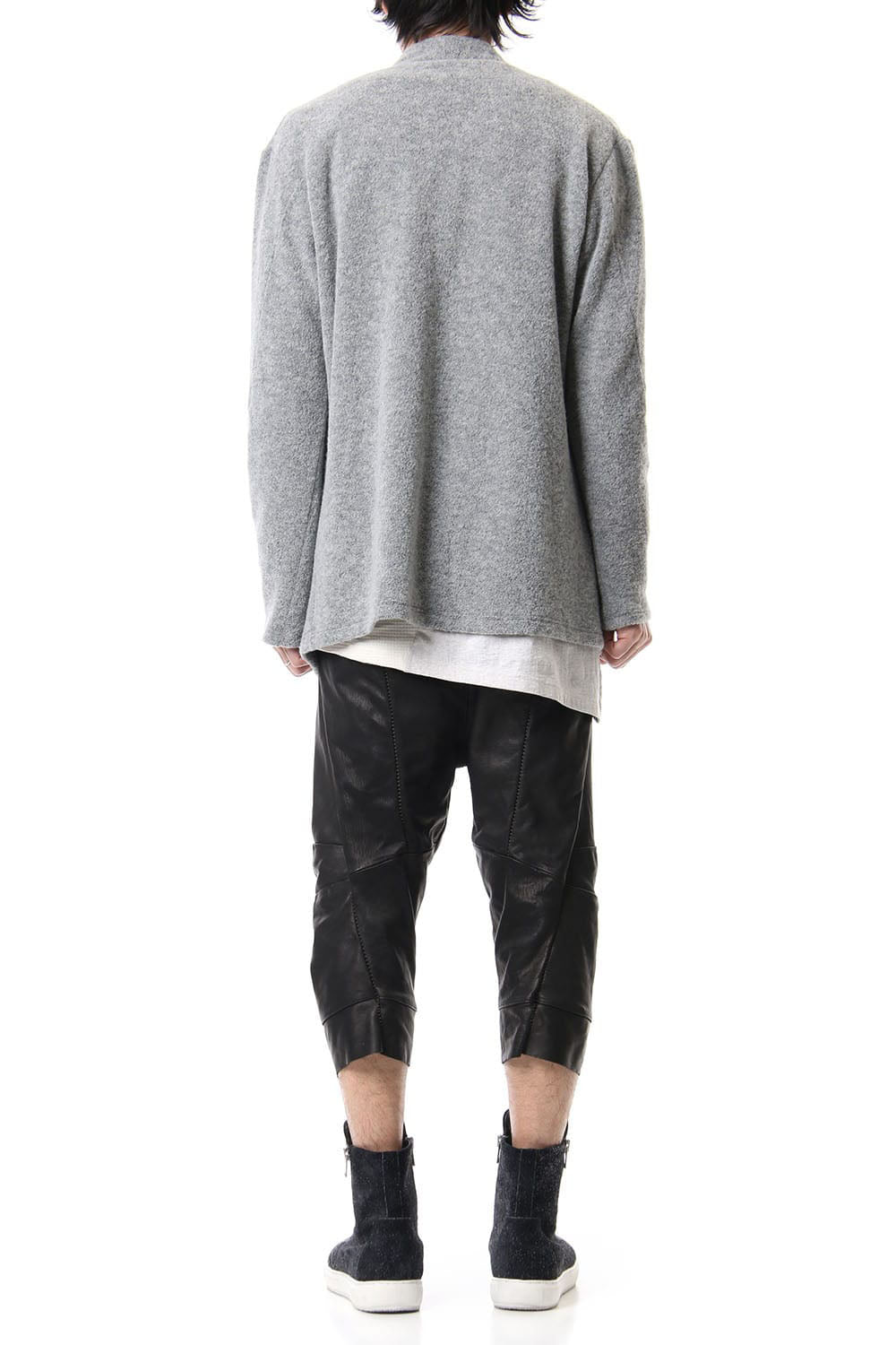 CROPPED LEATHER PANTS