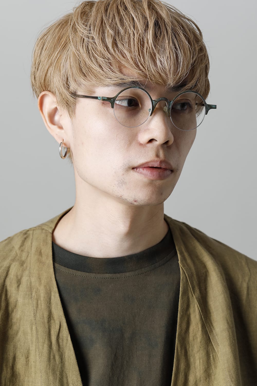 RG0131CU ヴィンテージジェイド / クリア - HAND HAMMERED