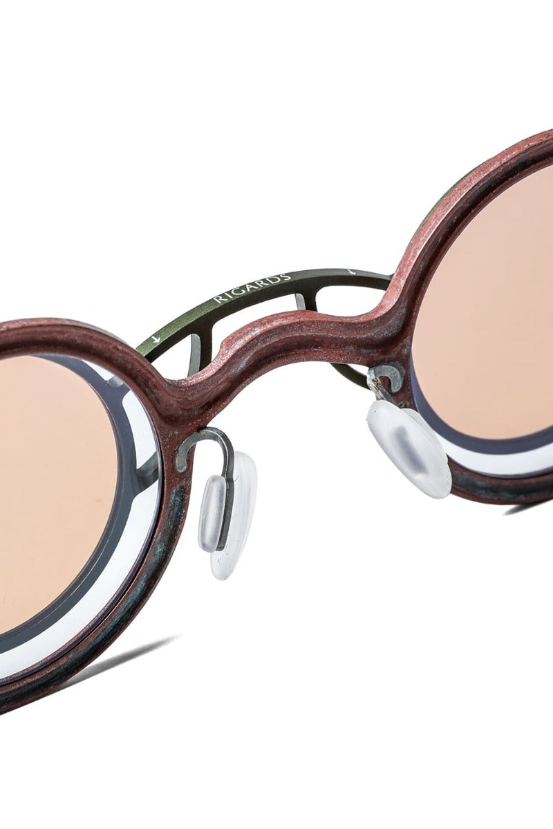 ZIGGY CHEN x RIGARDS collaboration RG1911CU Mad Scientist / Rust Copper (frame) x Gray (clip) Salmon (lens)