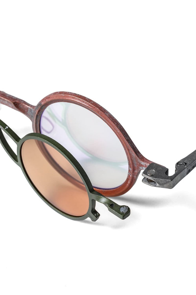 ZIGGY CHEN x RIGARDS collaboration RG1911CU Mad Scientist / Rust Copper (frame) x Gray (clip) Salmon (lens)