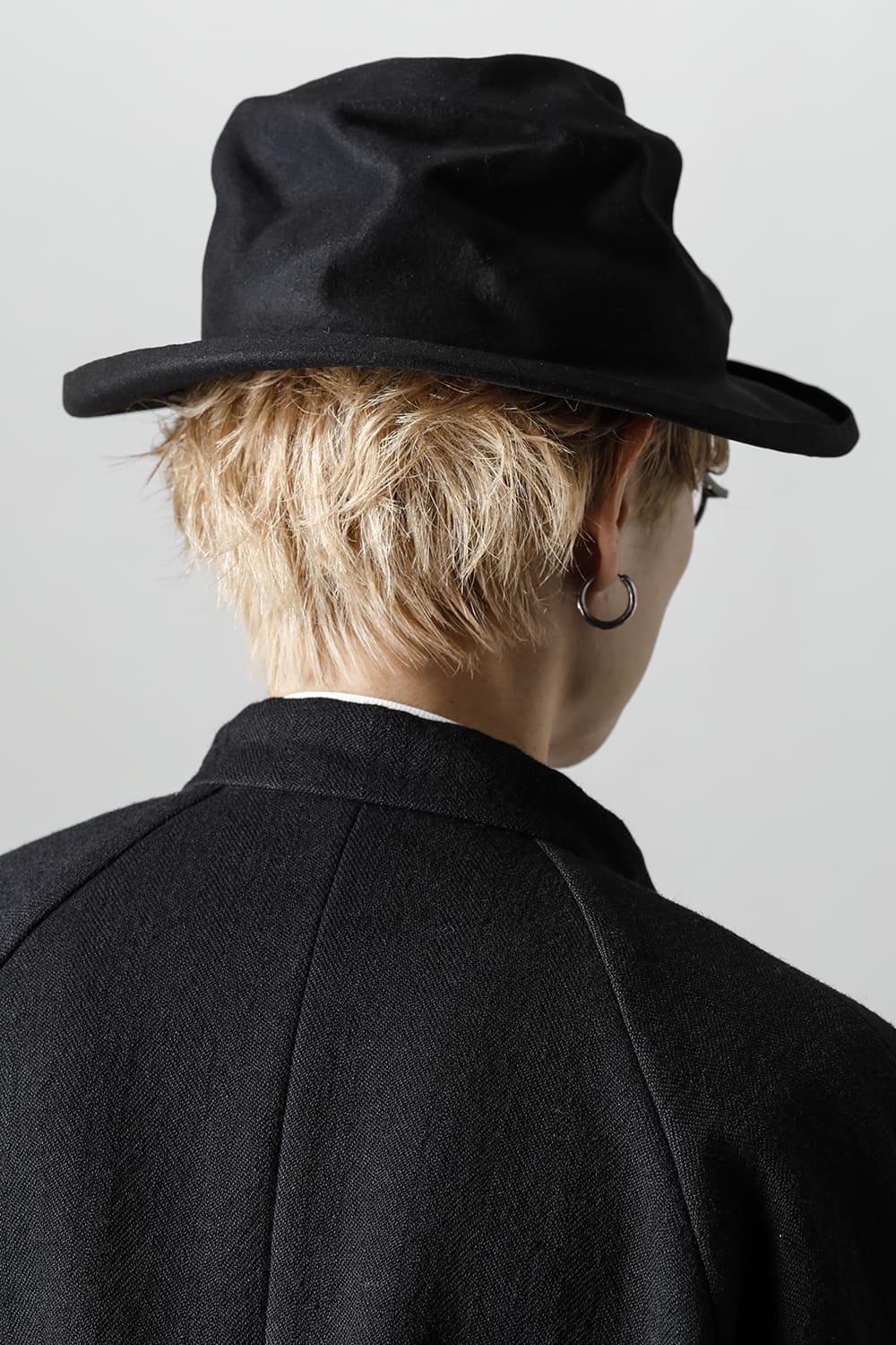 EB RABBIT FUR FELT HAT BLACK EB