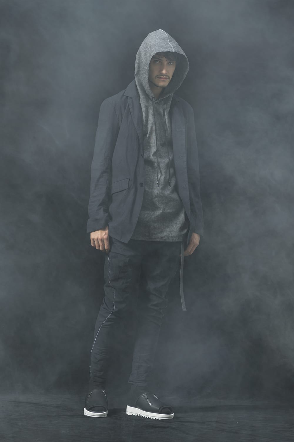 Linen Jersey Jacket D.Navy