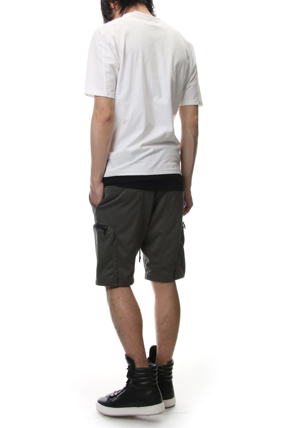 LAYERED DOLMAN S/S T-SHIRT White×Black